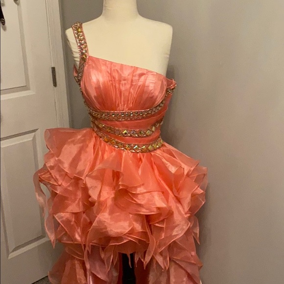 Dana Mathers High Low- CASSIE Prom Dress - Picture 1 of 4